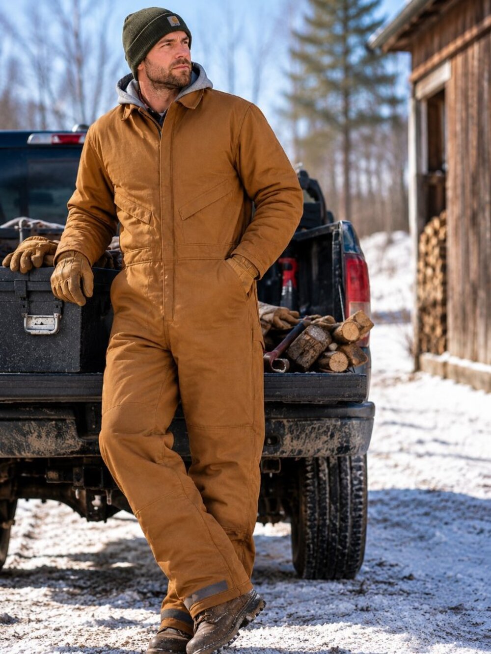 Dakota Outerwear Mens XXL Brown Duck Insulated Coveralls Winter Workwear NWOT